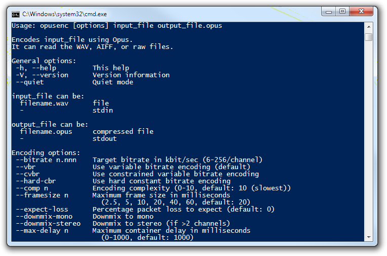 Opus-Tools Screenshot