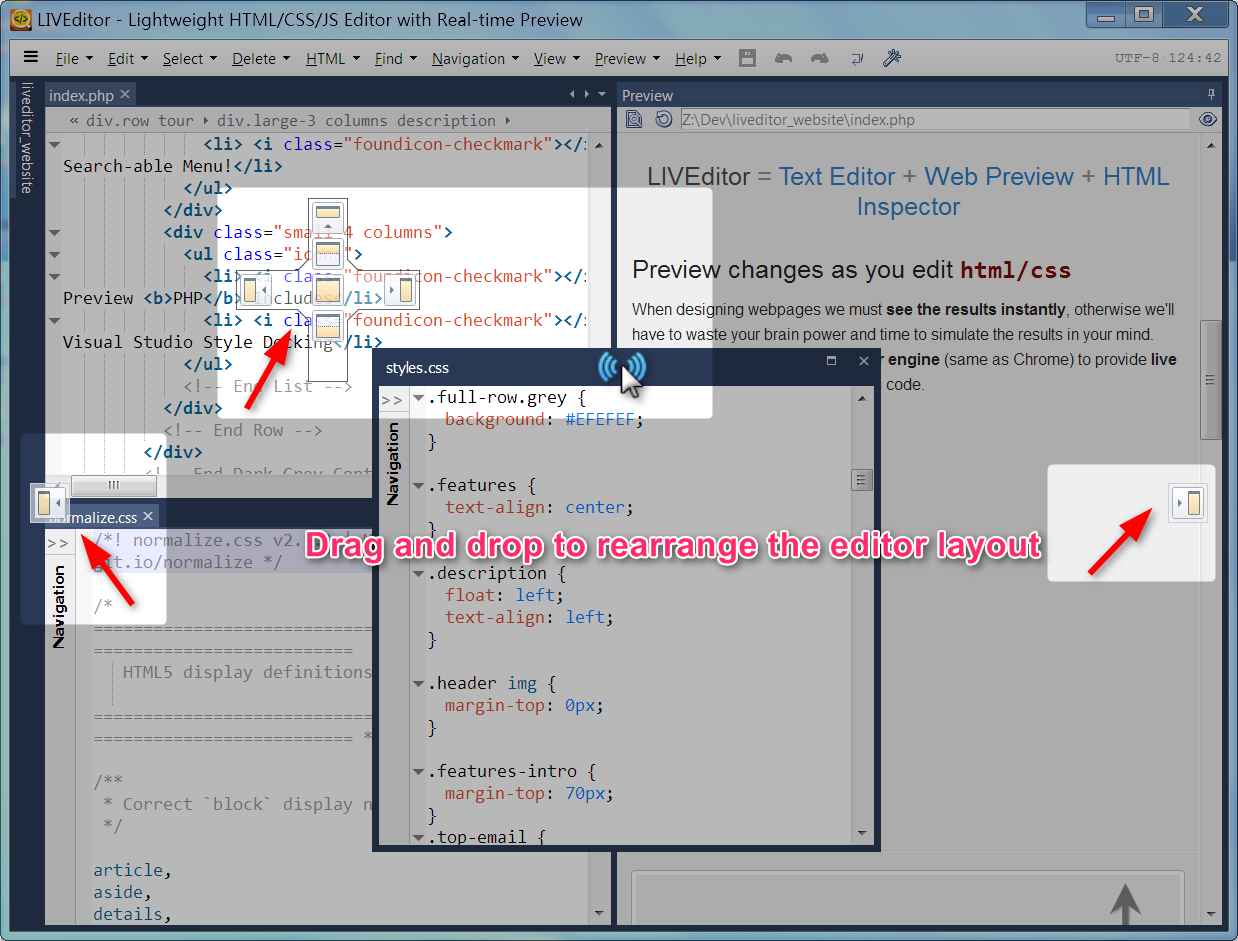 css code-complete in LIVEditor