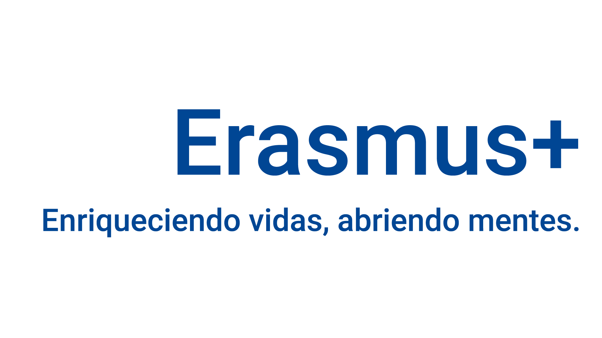 Logo Erasmus+ alineación derecha