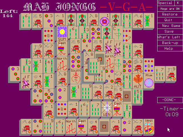 Screenshot of Mah Jongg -V-G-A-