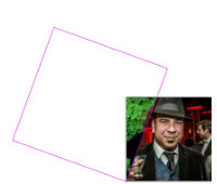 clipped image rotated 20 degrees
