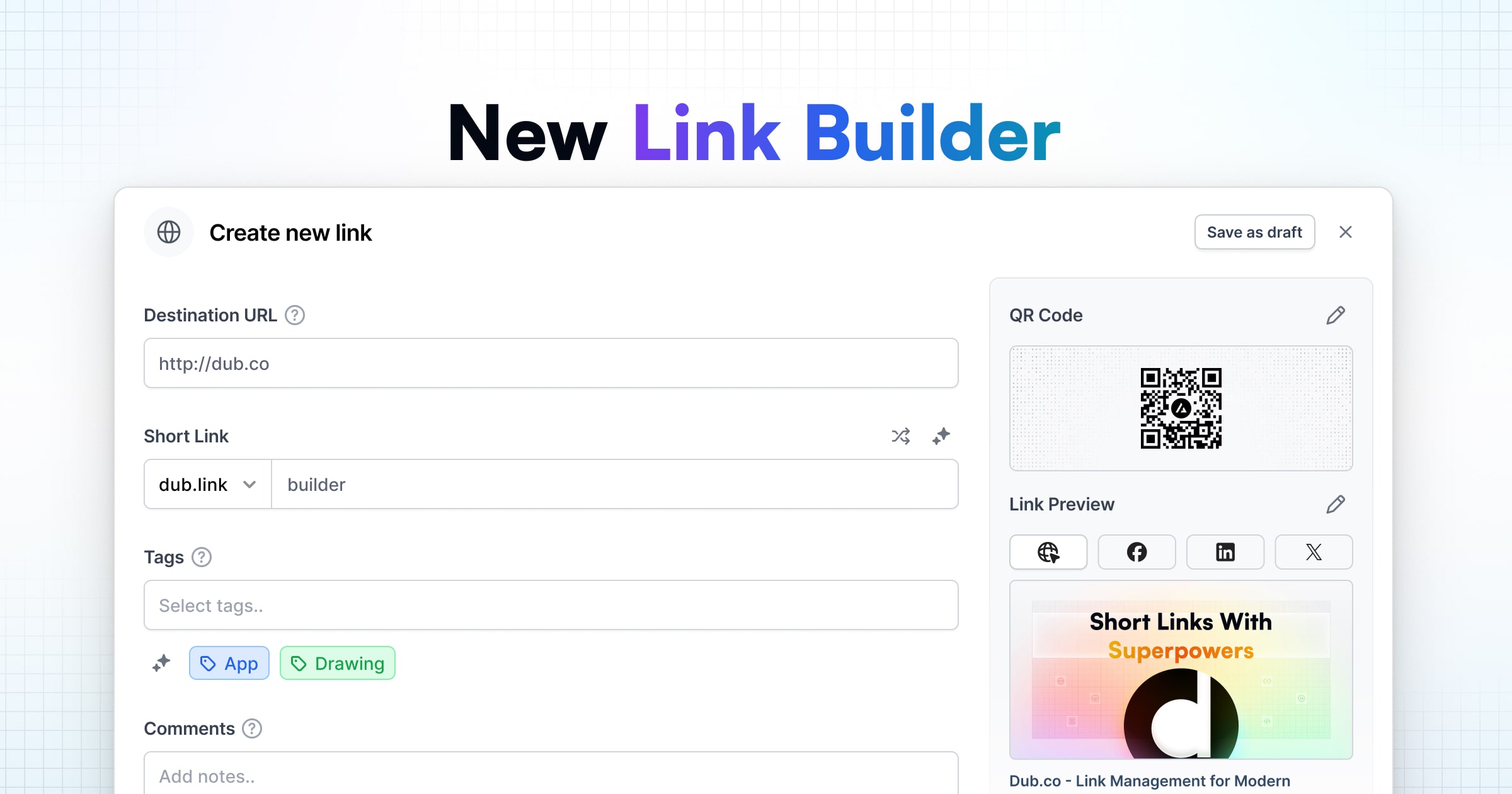 Introducing the new Dub Link Builder