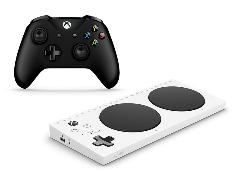 XBOX One wireless controller and the XBOX Adaptive Controller