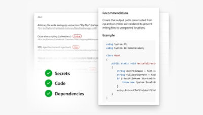 A list of code scanning alerts and vulnerabilities in Advanced Security