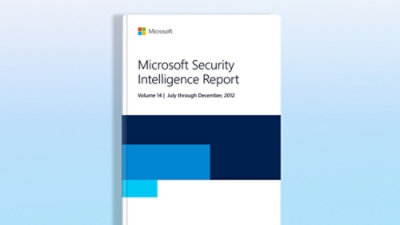 Detail obálky knihy s textem Microsoft Security Intelligence Report Volume 14: July–December 2012