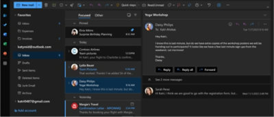 La pantalla de un equipo con una ventana de chat