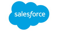 Formstack partner Salesforce logo with white text inside a blue cloud.