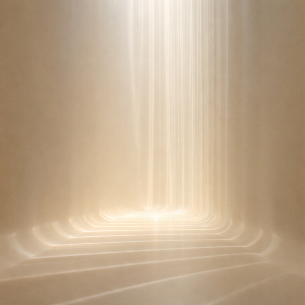 Abstract light reflections representing AI data processing and innovation.
