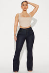 Milana Sculpting Stretch Flare Jeans - Dark Wash.