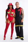 Red Hot Rescue 3 Piece Costume Set - Red.