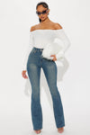 Tall Tucson Booty Lifting Stretch Bootcut Jeans - Dark Wash.