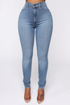 Flex Game Strong Super High Rise Skinny Jeans - Light Wash.