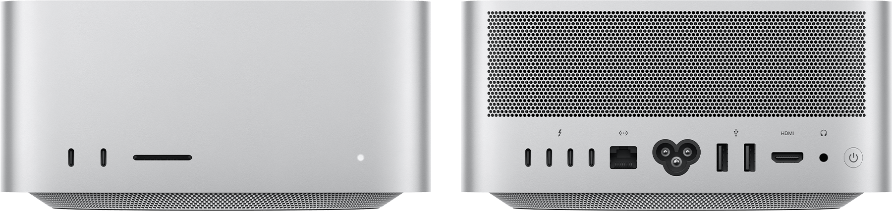 Front and back of Mac Studio (2025).