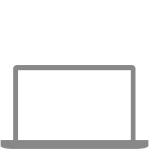 Laptop representing backing up iPhone, iPad, or iPod touch to a computer.