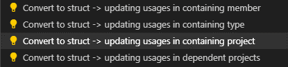 Convert tuple to options
