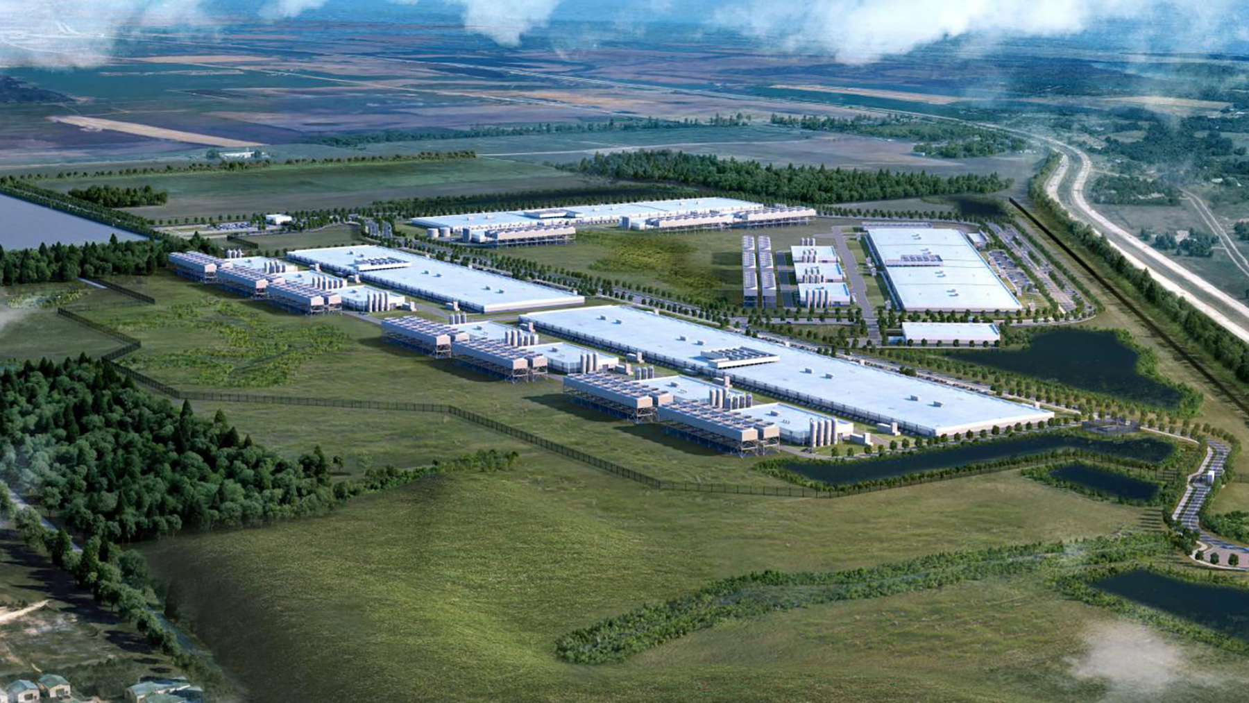 rendering of the proposed Lighthouse Campus in Port Washington, Wisconsin