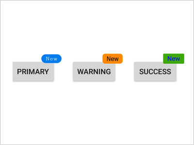 .NET MAUI Badge View showing customized font support.