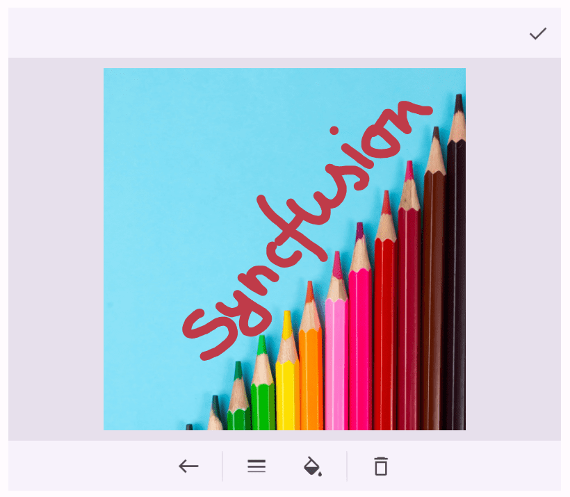 Freehand drawing in .NET MAUI Image Editor.