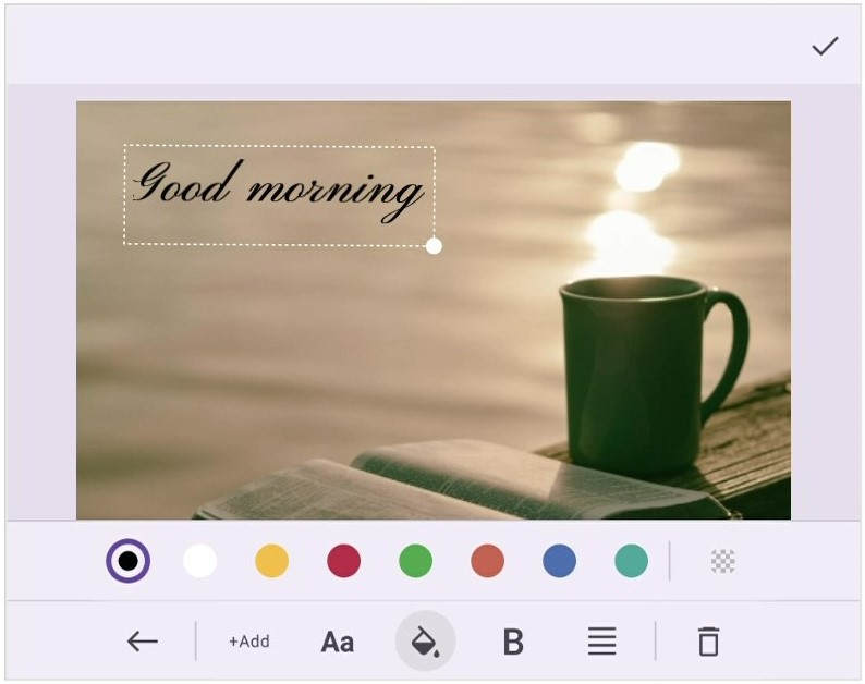 Add text in .NET MAUI Image Editor.
