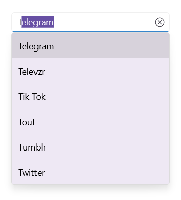 Search by DisplayMemberPath in the SfAutocomplete
