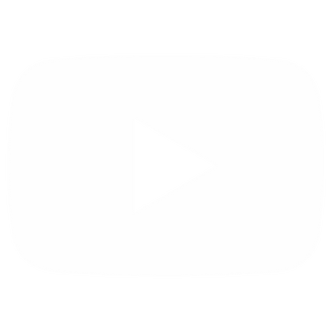 The YouTube icon in white over a light gray background. 