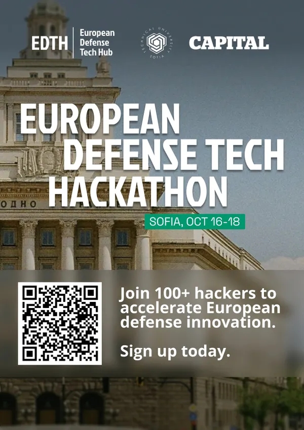 Отбранителни технологии и иновации: първият European Defense Tech Hackathon идва в България