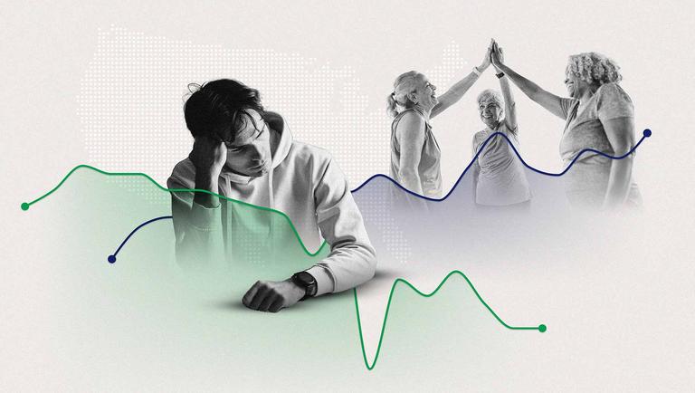 Life Ratings of Young Adults Down 20 Points Since 2010