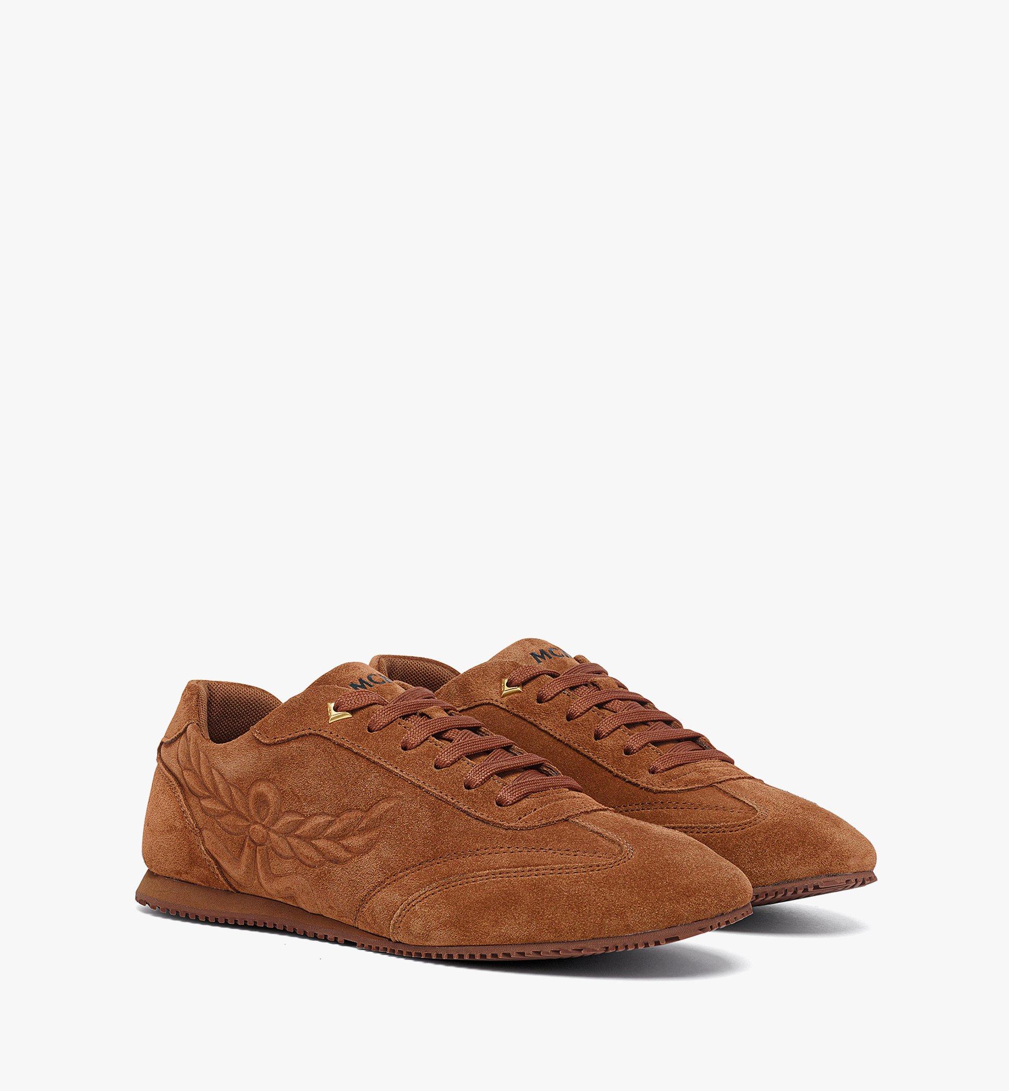 Sneaker Federlite in Veloursleder mit Laurel-Prägung