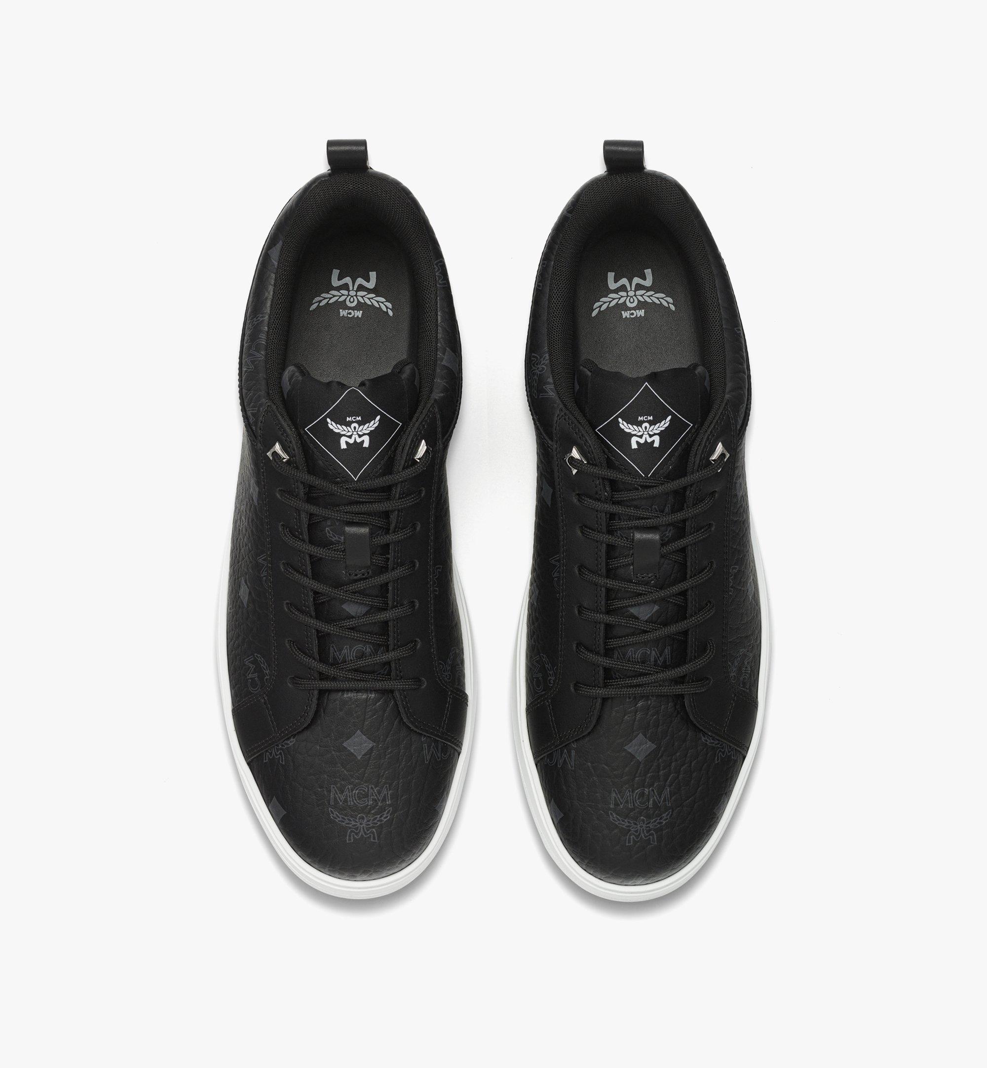 MCM Neo Terrain Sneakers in Visetos Black MESFSAJ01BK036 Alternate View 4