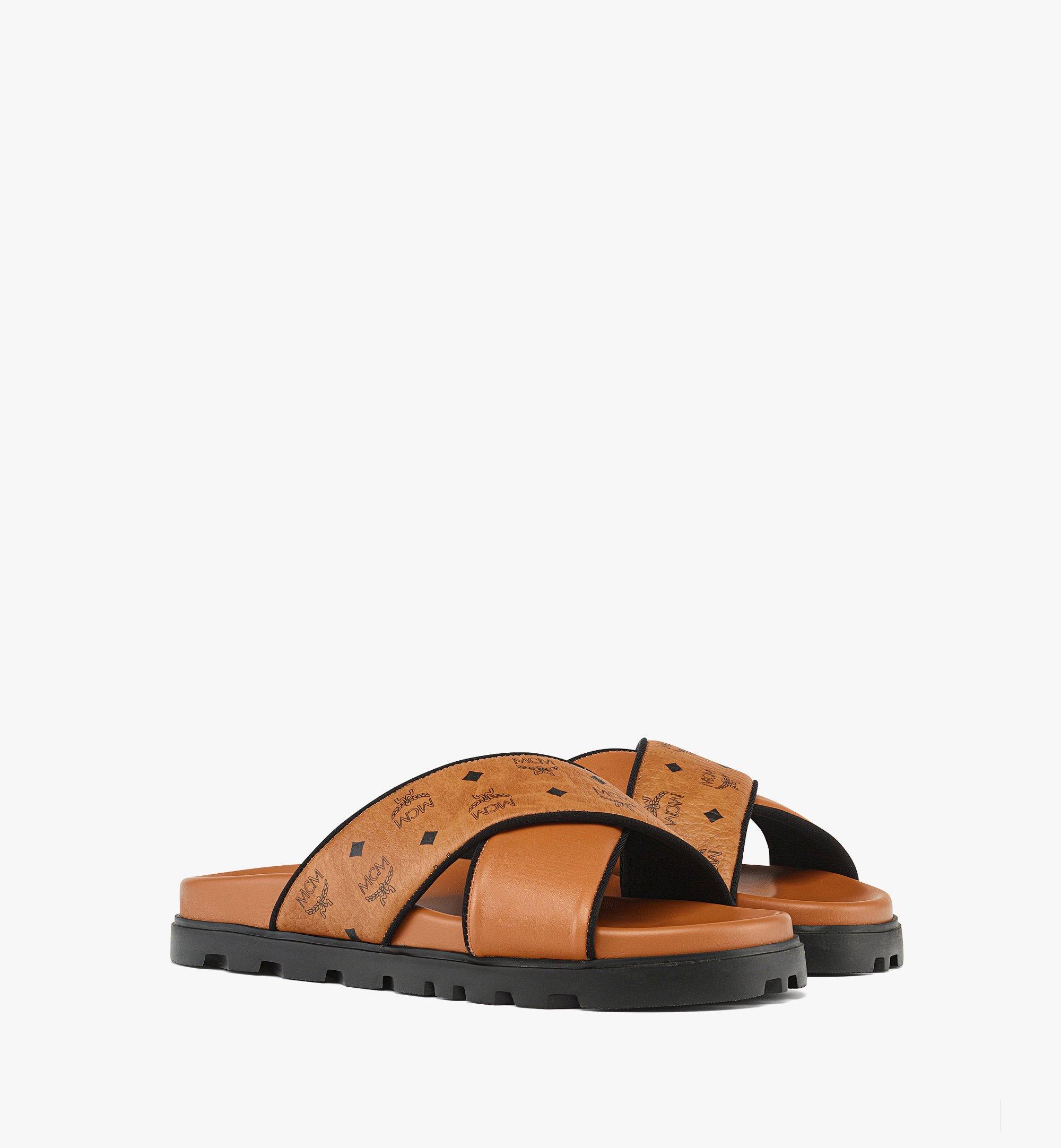 Kreuzsandalen in Visetos&nbsp;Leder-Mix