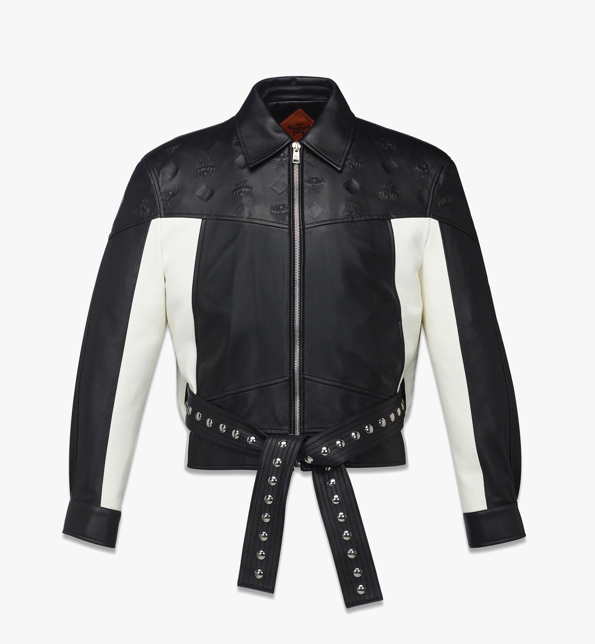 MCM Jacket in Lambskin Black MHJGSMM01BK048 Alternate View 1