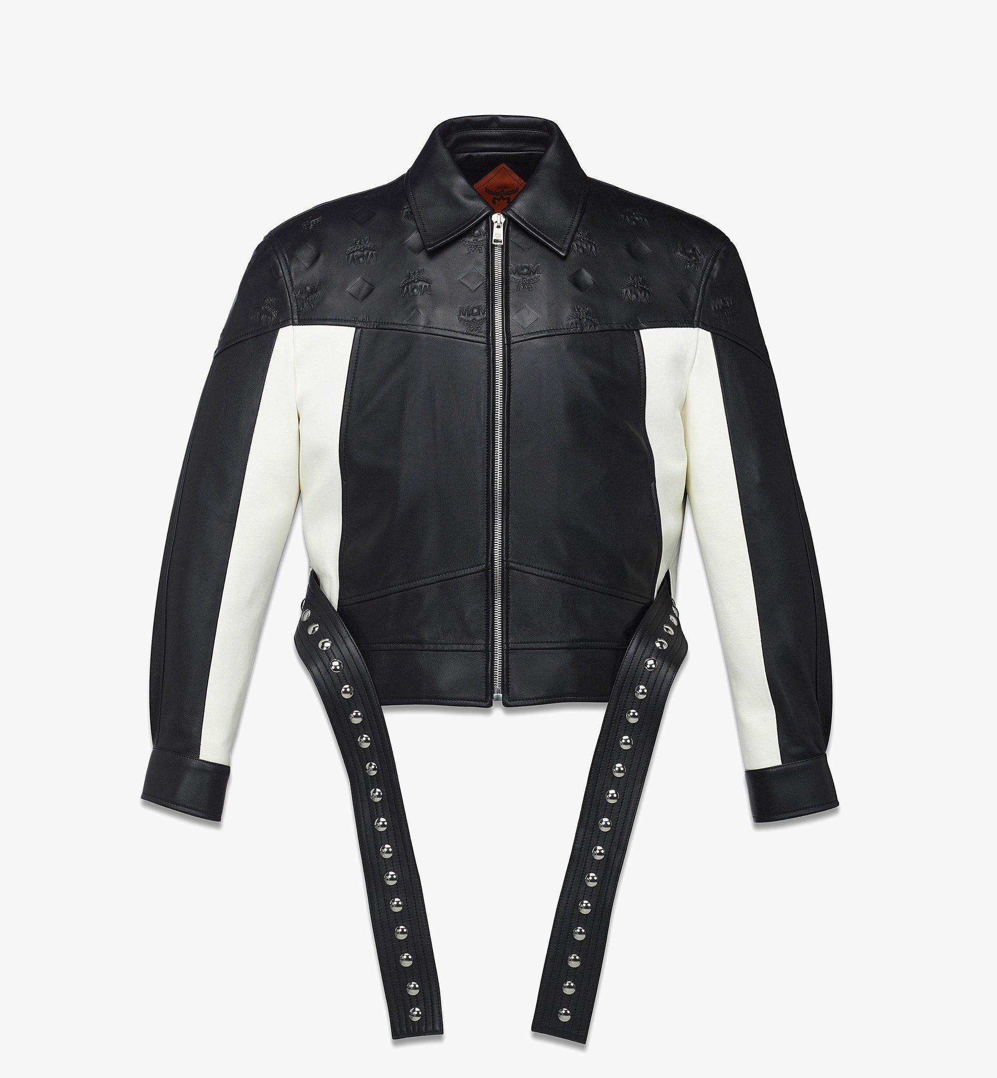 MCM Jacket in Lambskin Black MHJGSMM01BK048 Alternate View 2