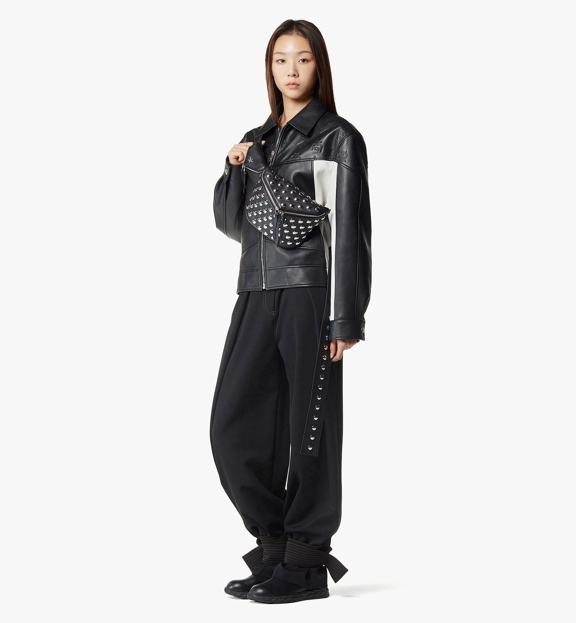 MCM Jacket in Lambskin Black MHJGSMM01BK048 Alternate View 2