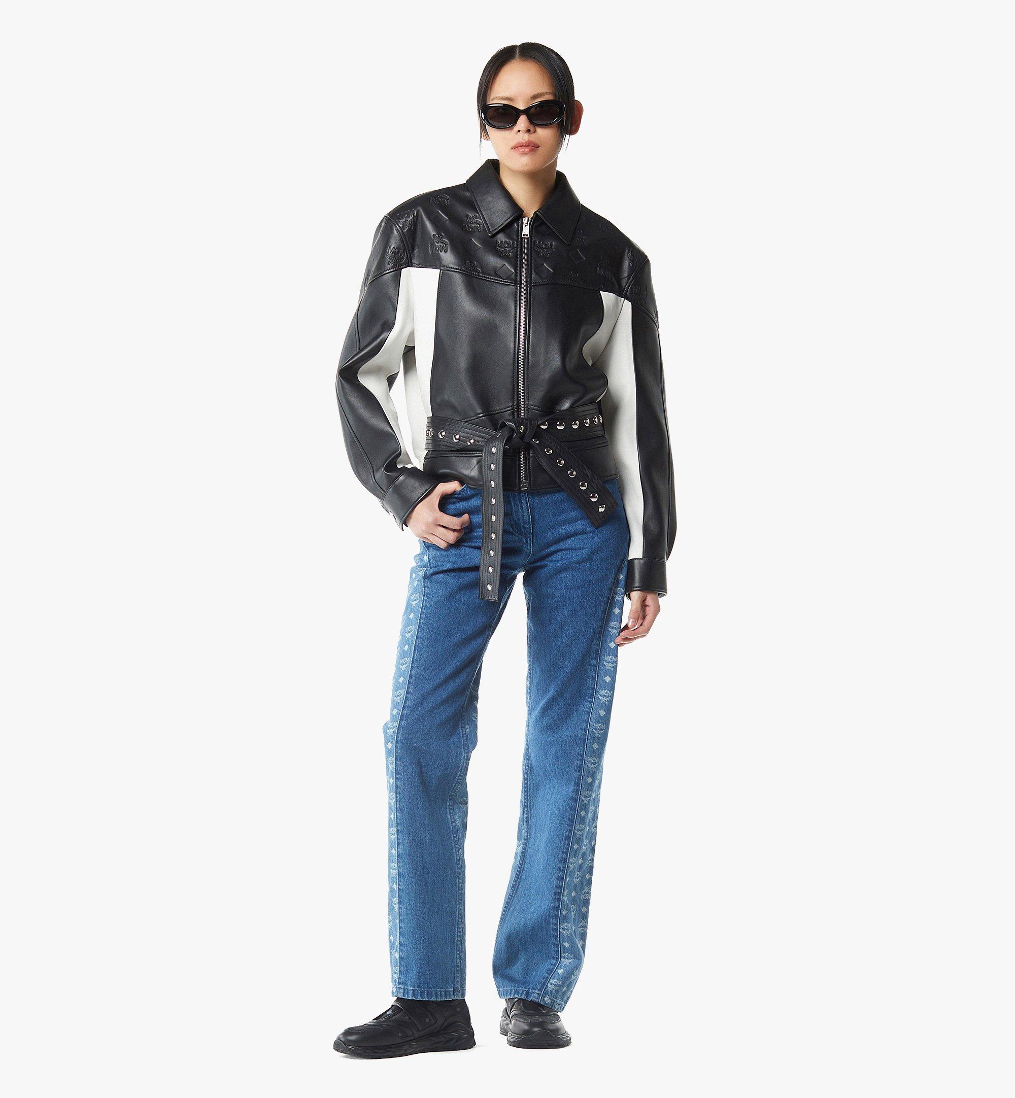 MCM Jacket in Lambskin Black MHJGSMM01BK048 Alternate View 4