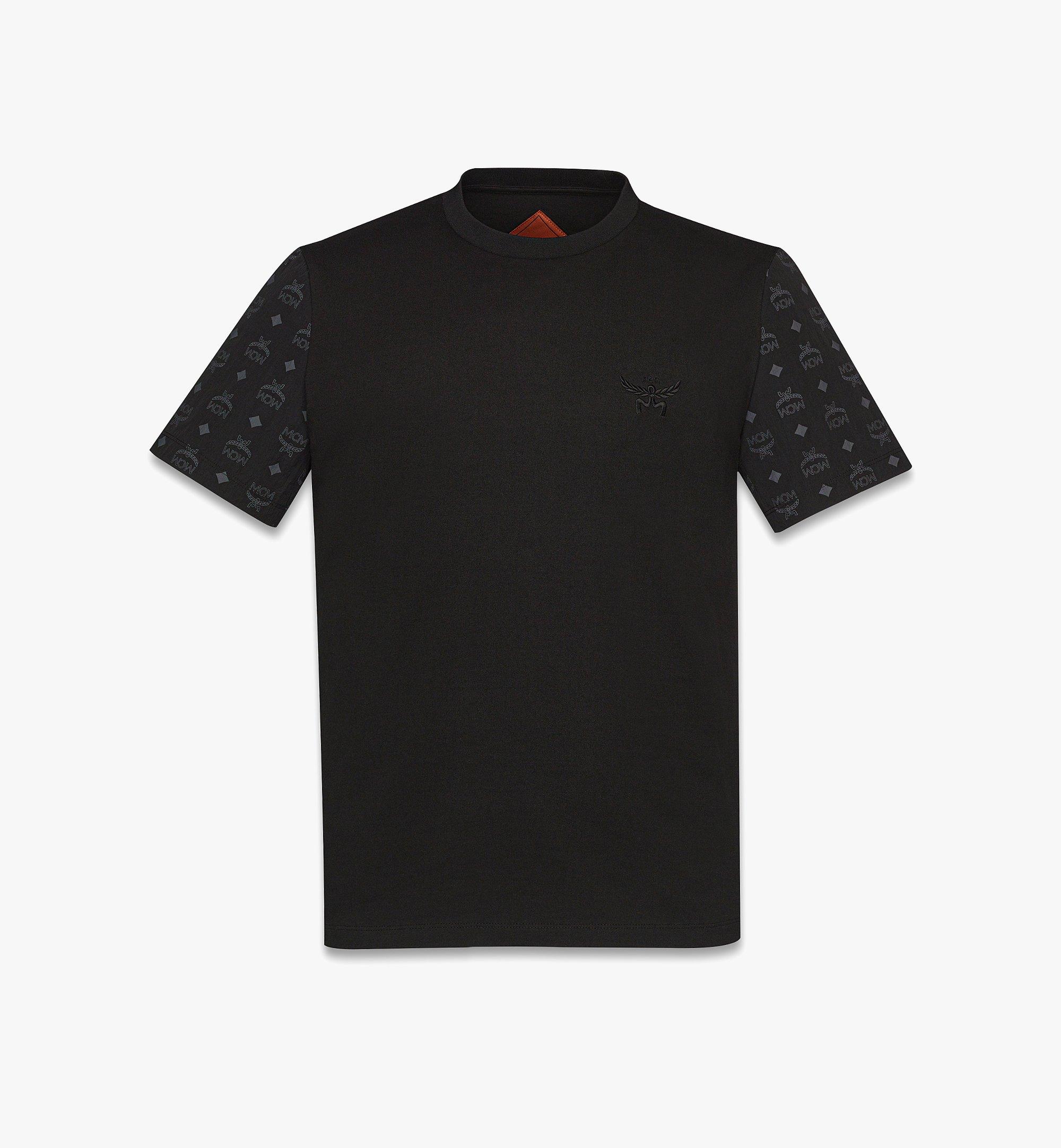 Logo T-Shirt in Cotton and Monogram Nylon