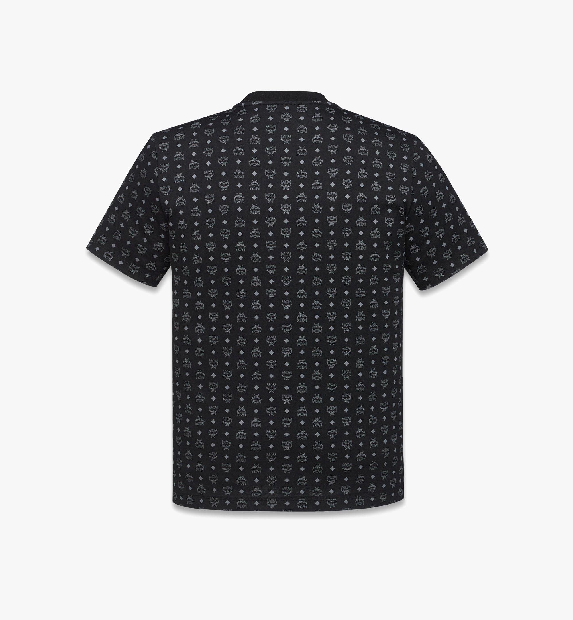 MCM Monogram Print T-Shirt  Black MHTGSMM07BK0XL Alternate View 1