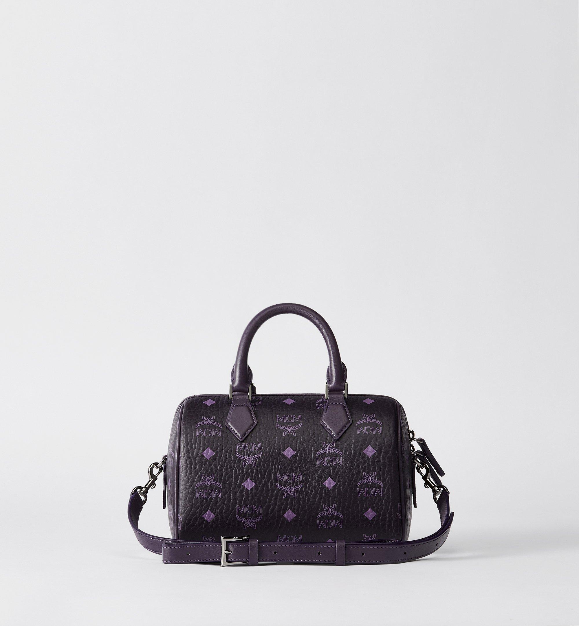 MCM Ella Boston Bag in Visetos Purple MWBGSEA02UU001 Alternate View 2