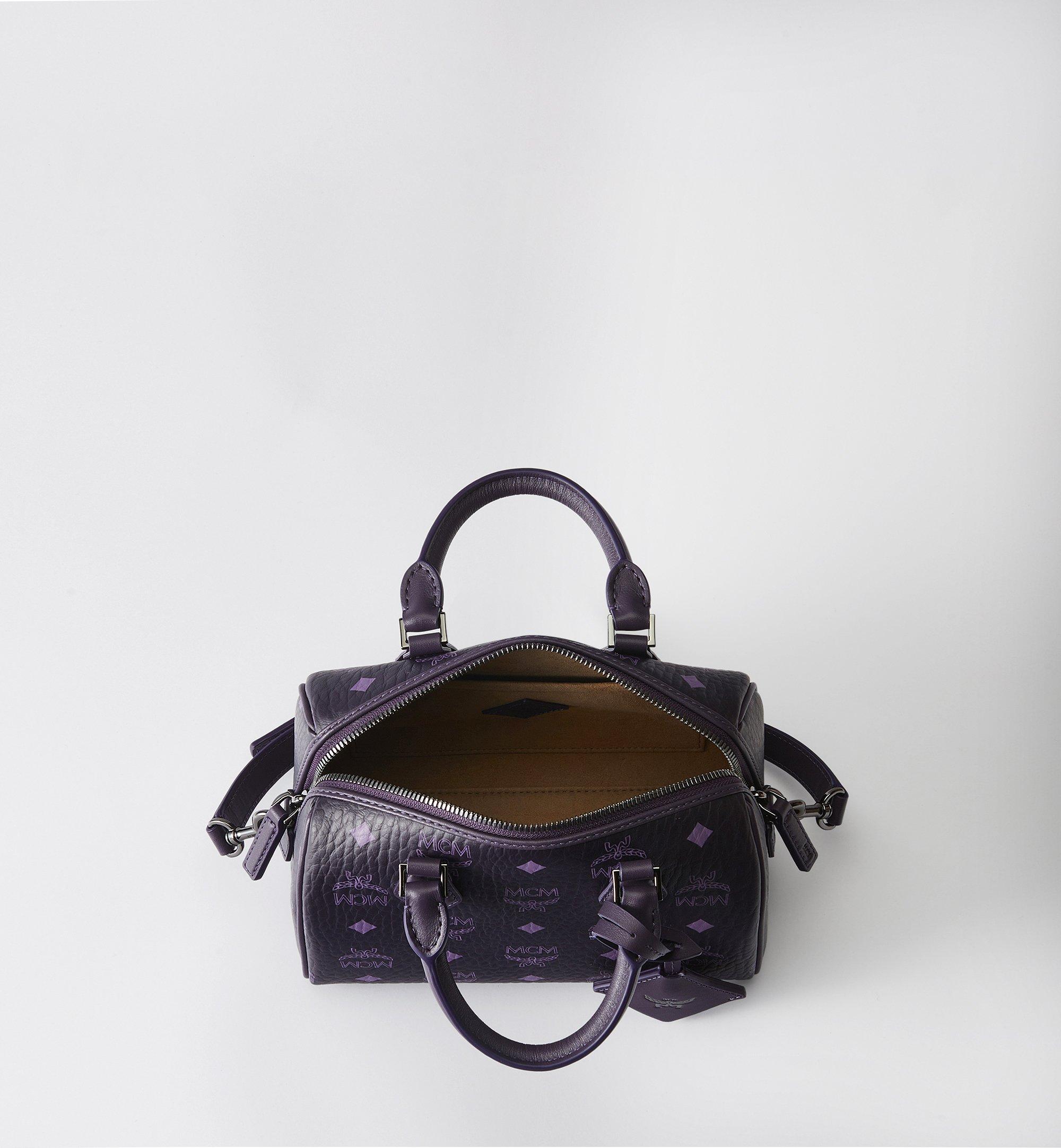 MCM Ella Boston Bag in Visetos Purple MWBGSEA02UU001 Alternate View 3
