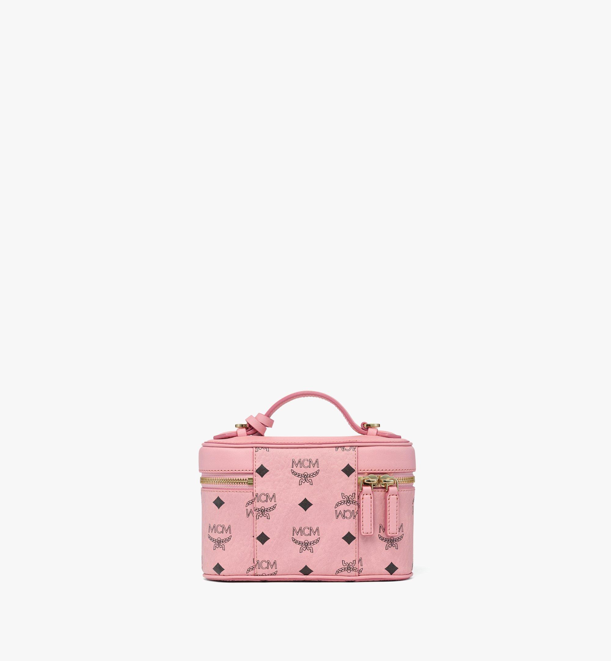 MCM Aren Vanity Case in Visetos Leather Mix Pink MWRGSTA02PZ001 Alternate View 3