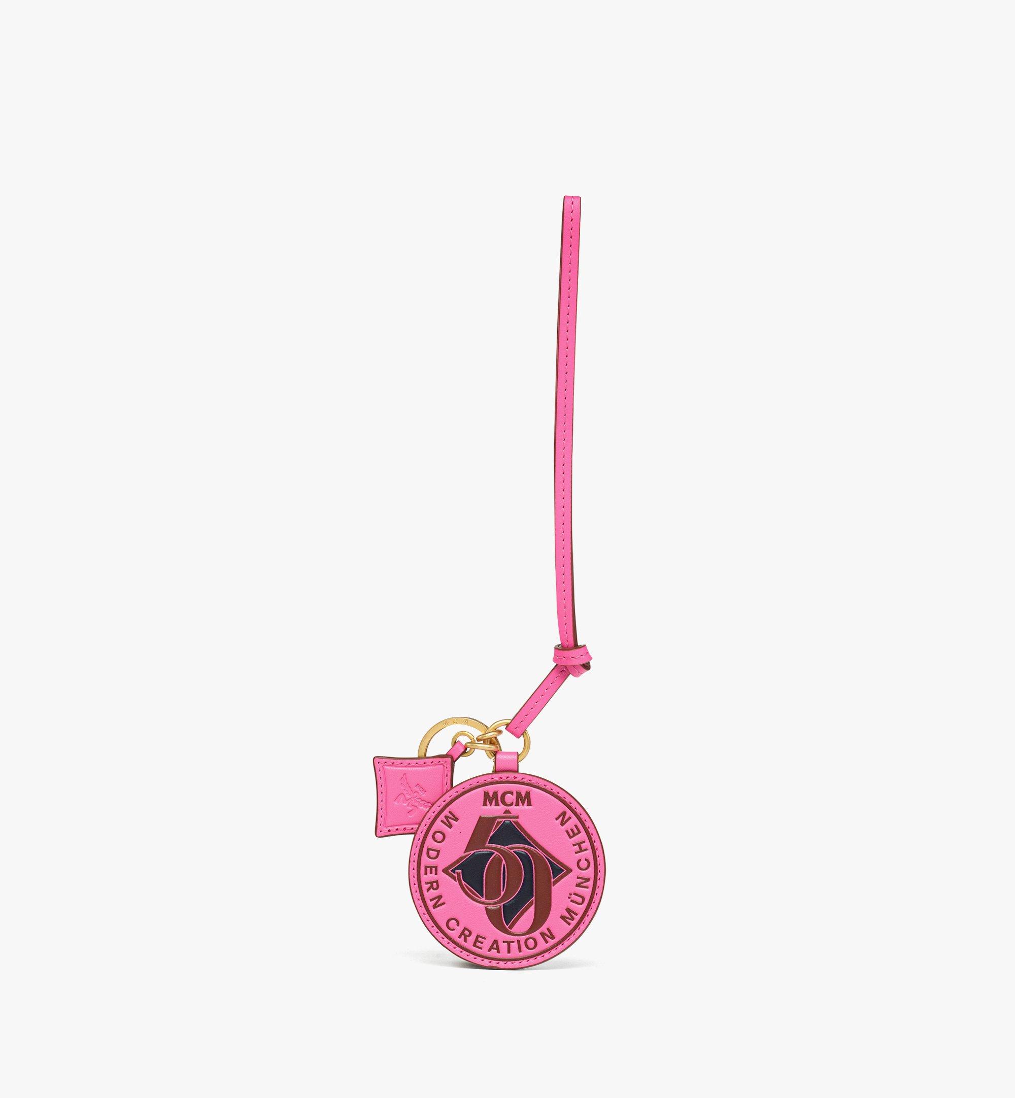 M50 Logo Charm in Visetos Leather Mix