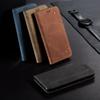 Luxury Cowboy Denim Leather Phone Book Wallet Case Stand For iPhone 12 Pro Samsung S20 Xiaomi Redmi Huawei Card Slot Business Slim Magnetic Flip Cover