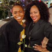 Emily Carr and Celeste Alleyne smiling