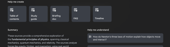 A screenshot of the Gemini Notebook interface is placed inside of an abstract shape.