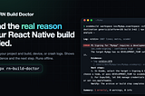 React Native build failed? Find the real Error in your logs