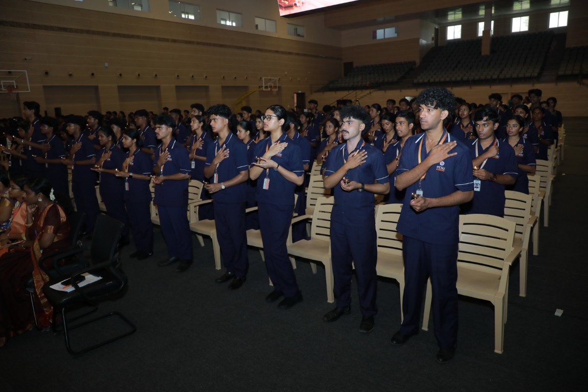 PES University Hosts Lamp Lighting Ceremony 2026, Marking the Professional Oath of New Nursing Students