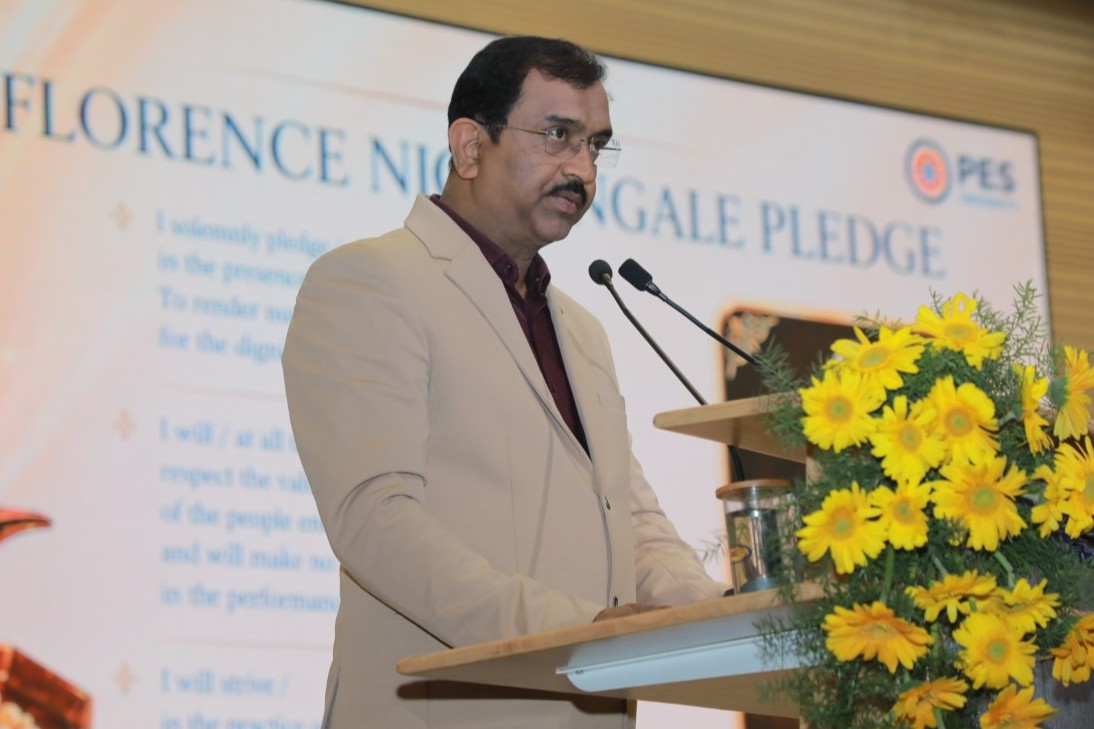 PES University Hosts Lamp Lighting Ceremony 2026, Marking the Professional Oath of New Nursing Students