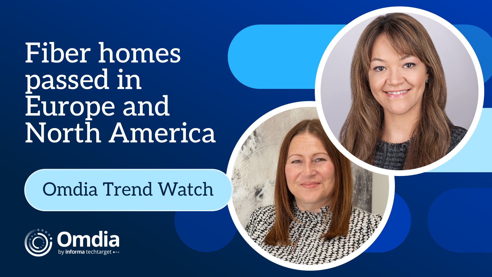 Fiber homes passed in Europe and North America
