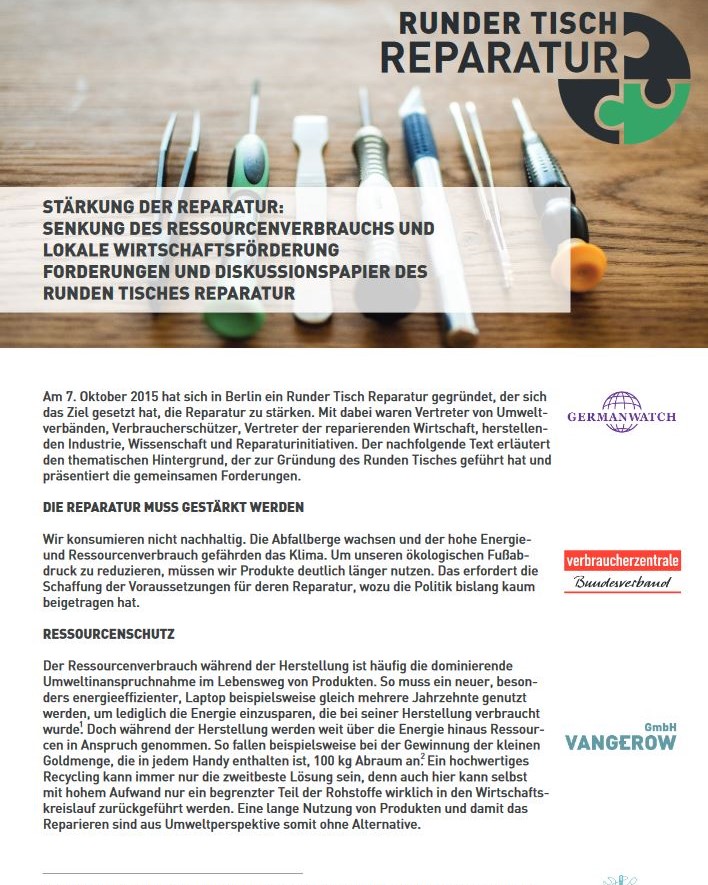 Factsheet: Französischer Reparatur-Index