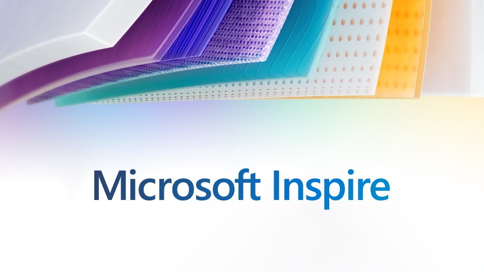 Text image which says 'Microsoft Inspire'