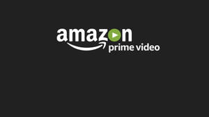 Amazon Prime Video-logotyp på svart bakgrund — Streaming Bakgrundsbilder